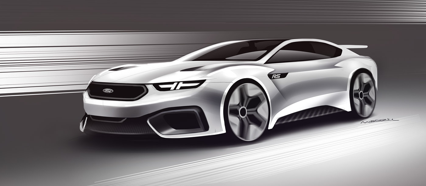 sketches automotive   car design Audi miedziu styling  wacom Marker wroclaw