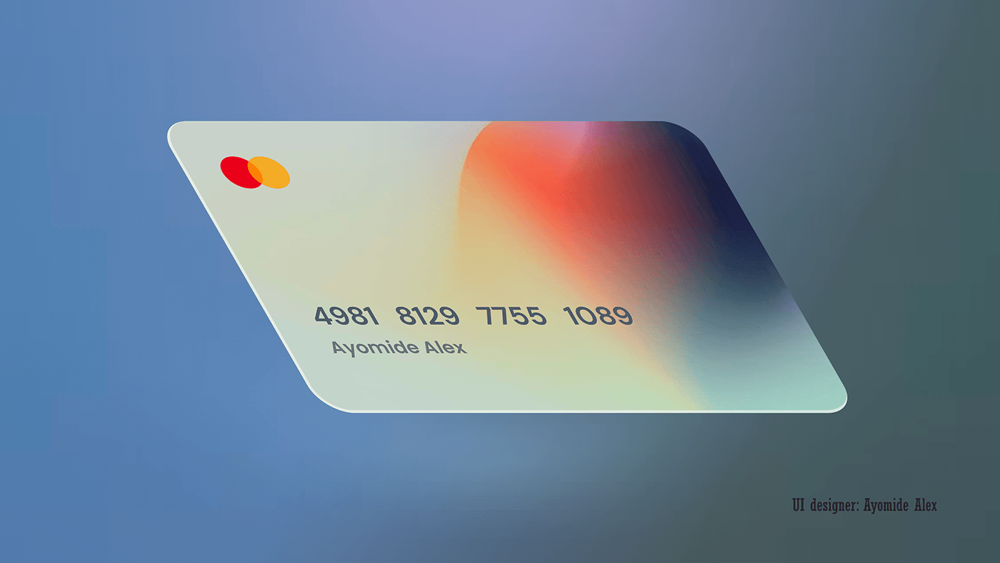 card card design atm card Debit card credit card Fintech Bank UI/UX Figma design