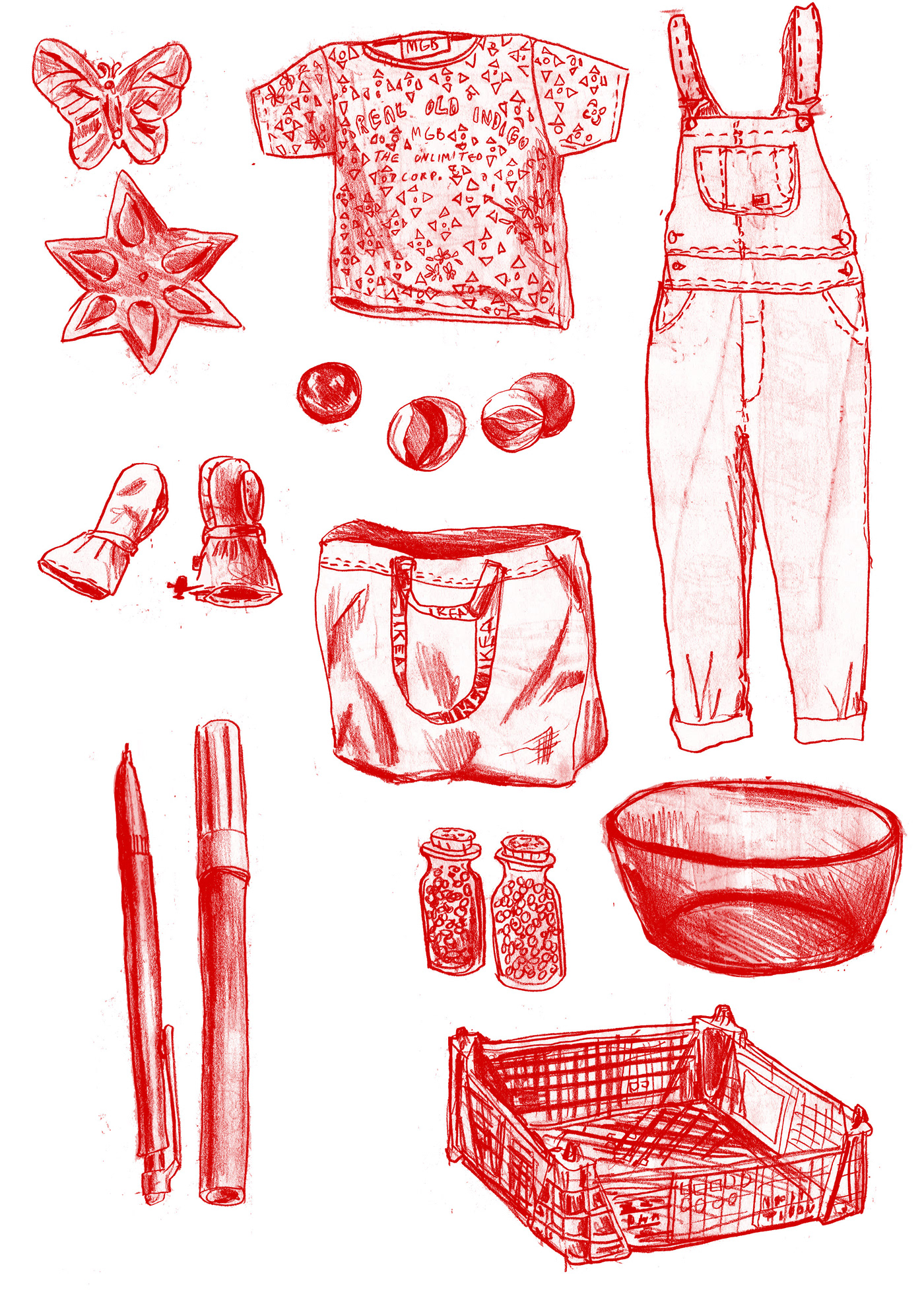 objects pencil study