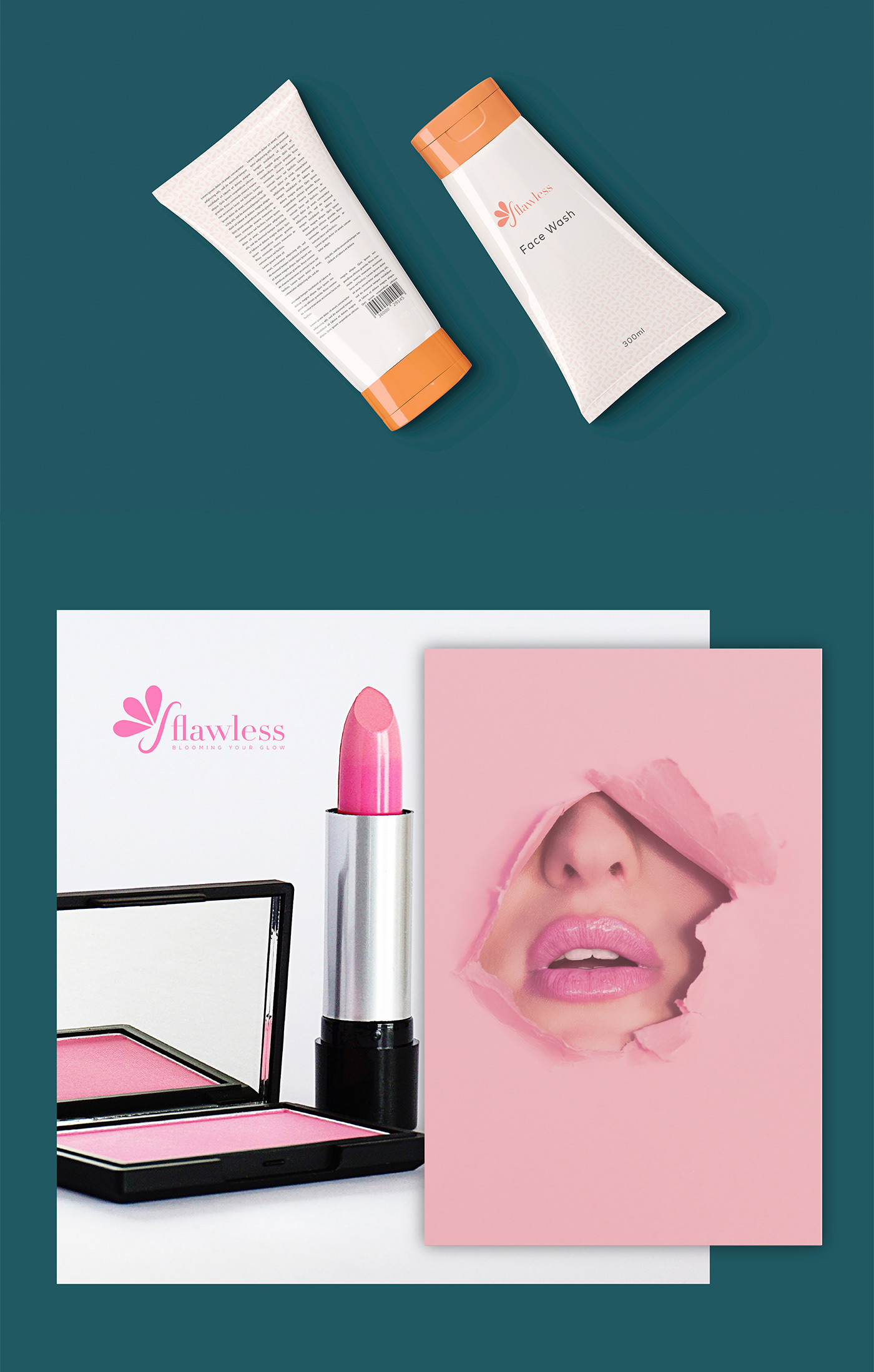 beauty logo Brand Design Cosmetic cosmetics Creative Branding design studio free logo identity Label product packaging