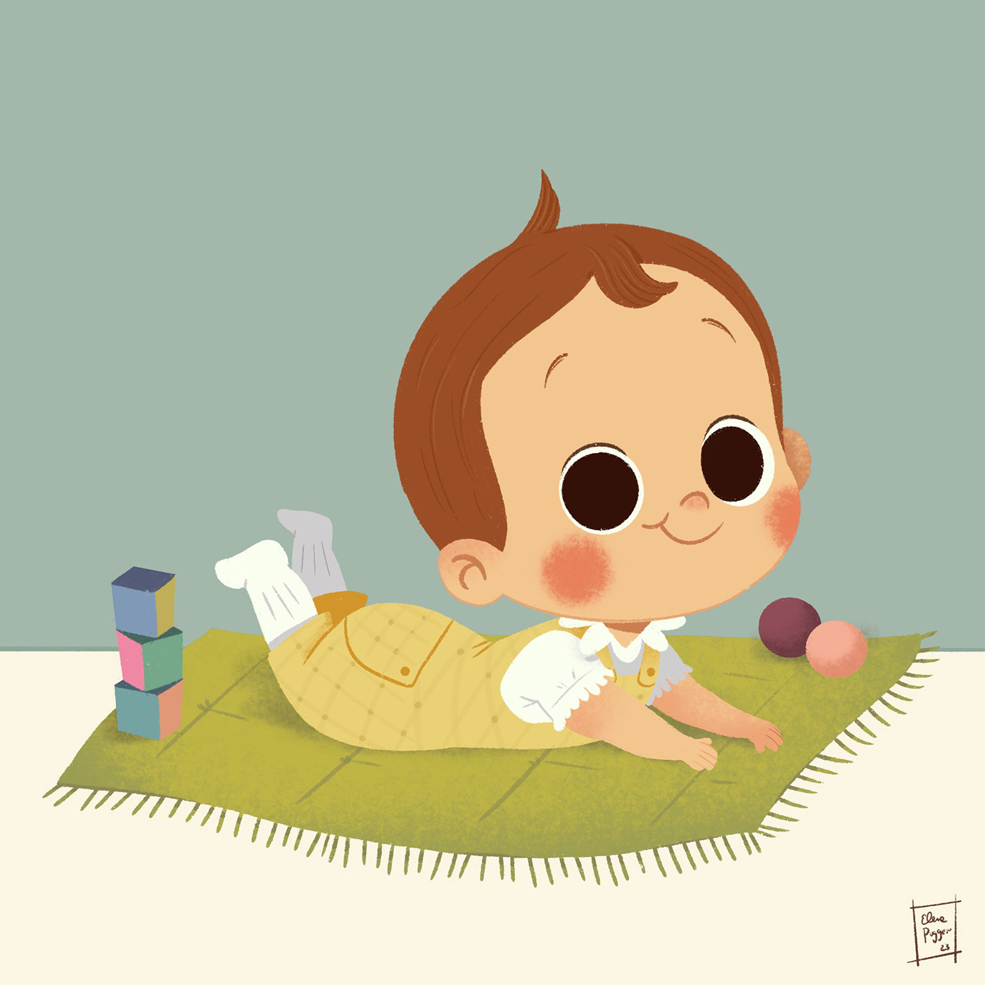 Baby Illustrations by Elena Pugger 