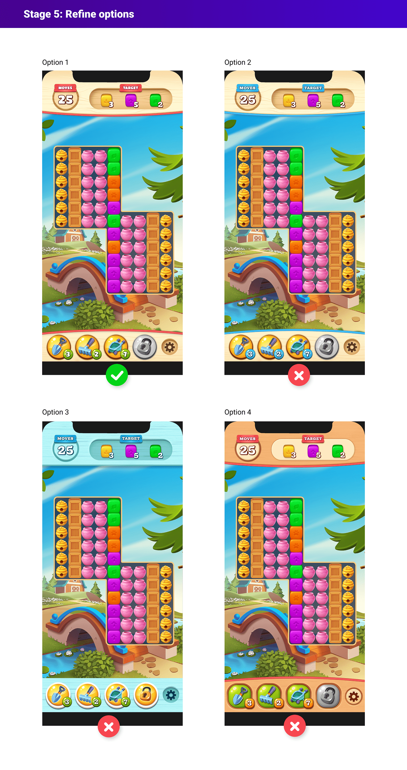 casual design match 3 game mobile game Puzzle game UI ui design UI/UX