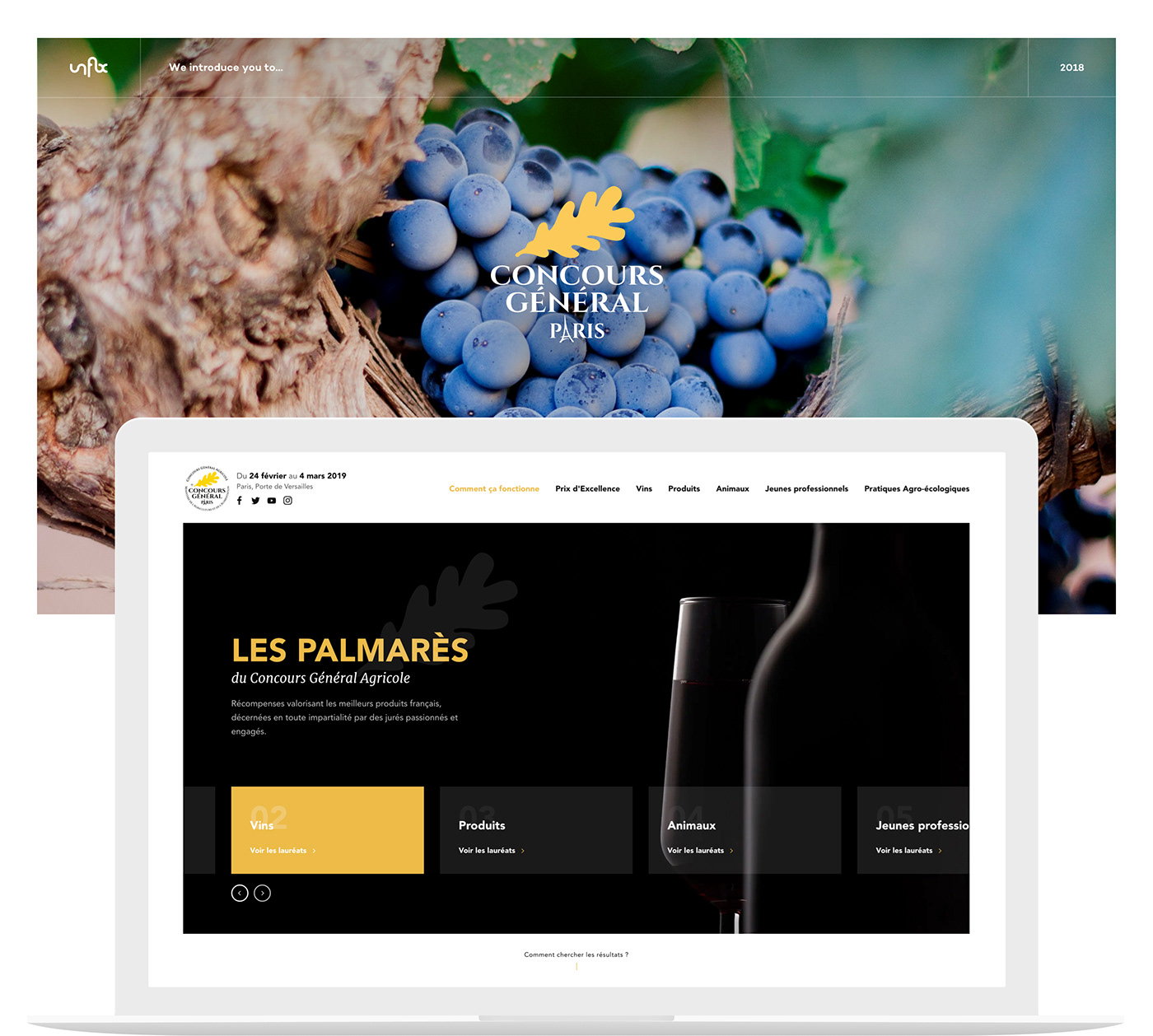 agriculture Events filters france Paris Responsive Web Design 