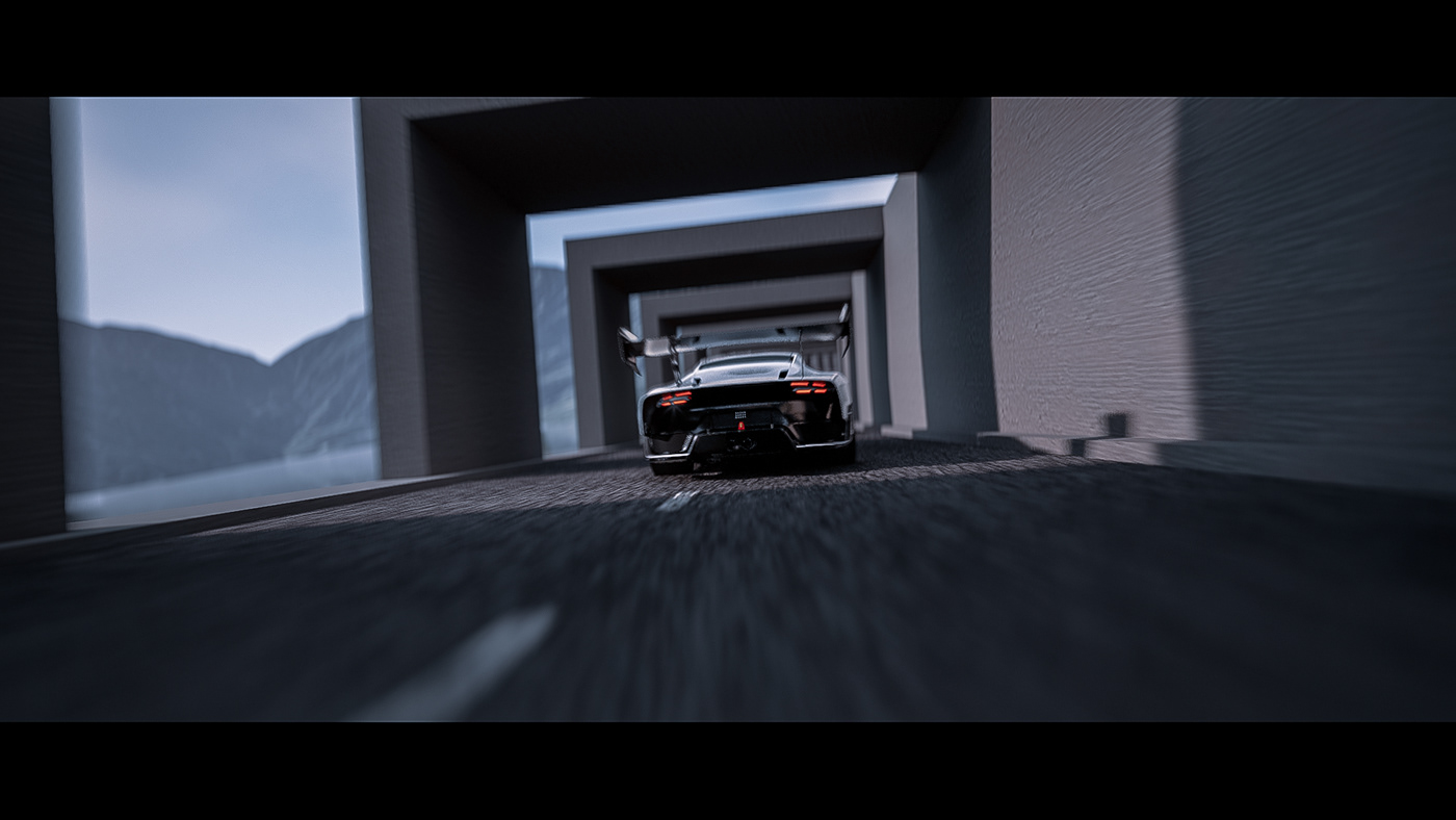 3D automotive   car CGI Porsche PORSCHE911 Render Unreal Engine visualization