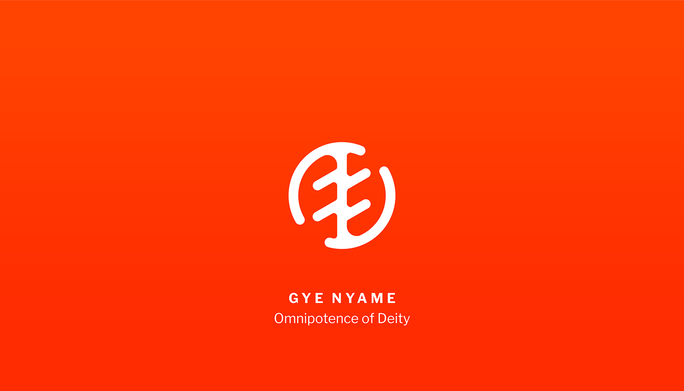 Adinkra culture Ghana grid Gye Nyame icons
