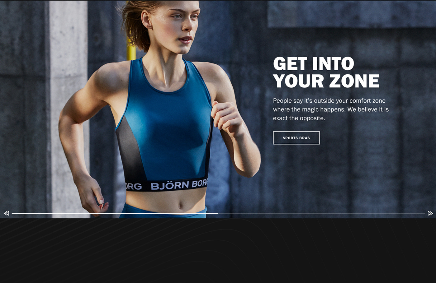 Responsive e-commerce Fashion  Sportswear sports Clothing mobile homepage grid