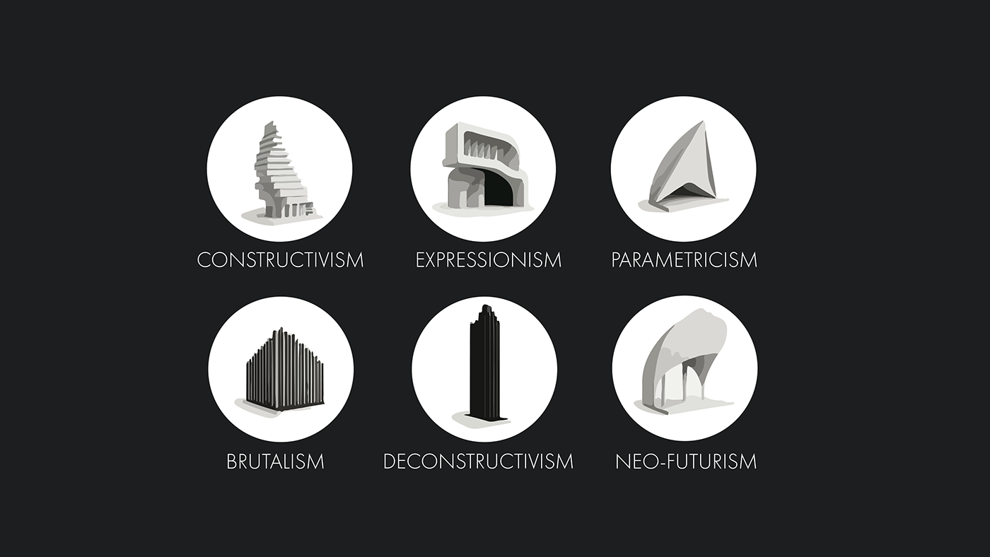 3D architectural architecture Icon