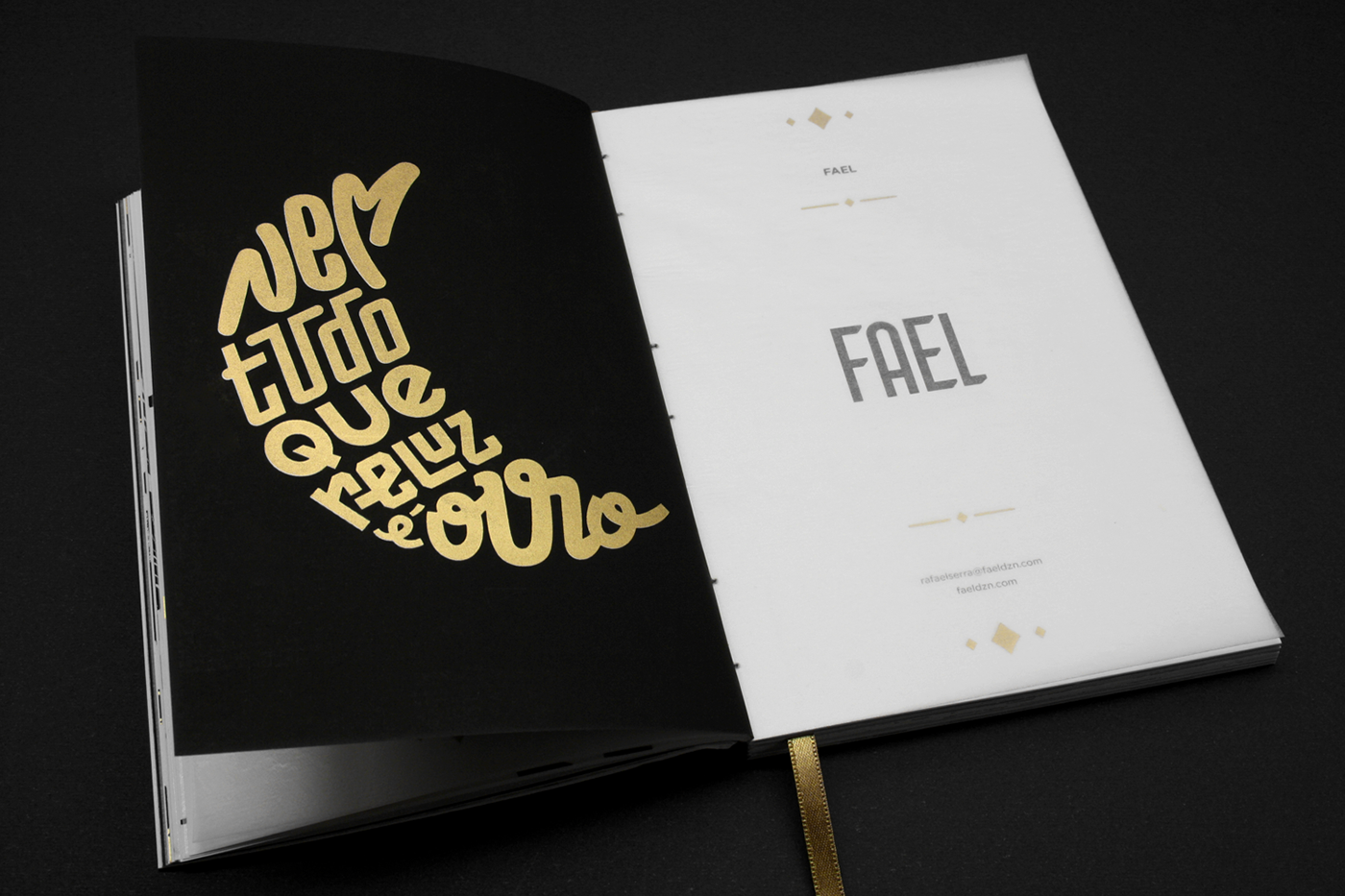 gold book design ouro andré santos luxury creative fael faeldzn