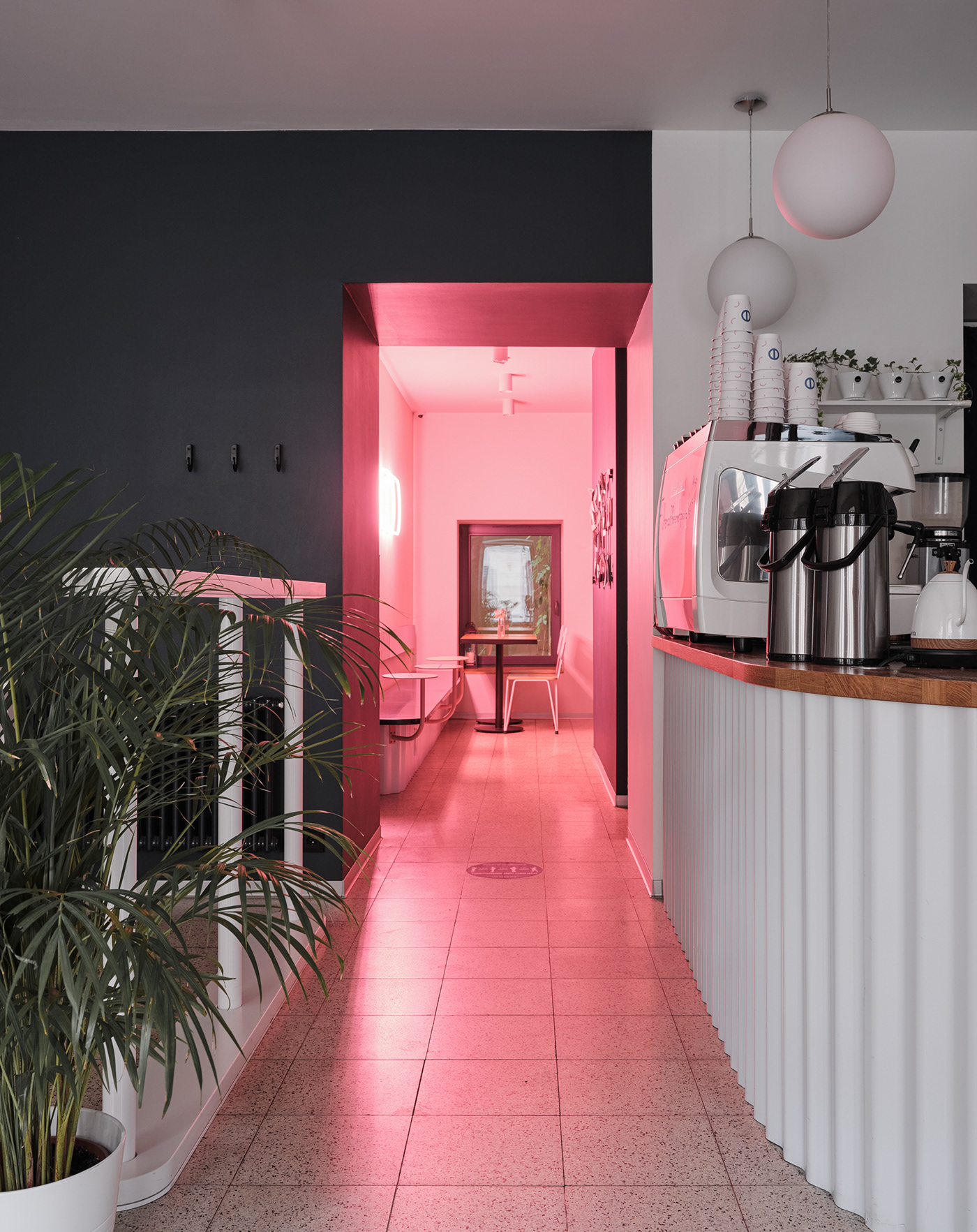 architecture Coffee filter Interior Minimalism Russia White wood neon