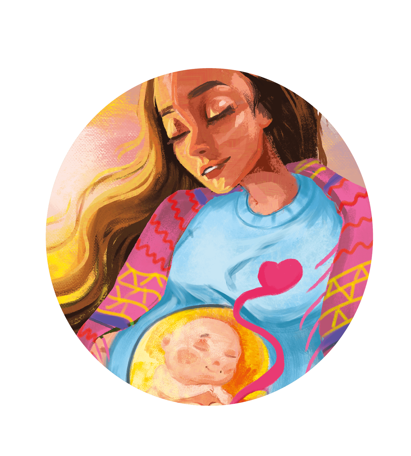 children children's book ILLUSTRATION  books newborn baby mother children illustration Digital Art  newbornstories