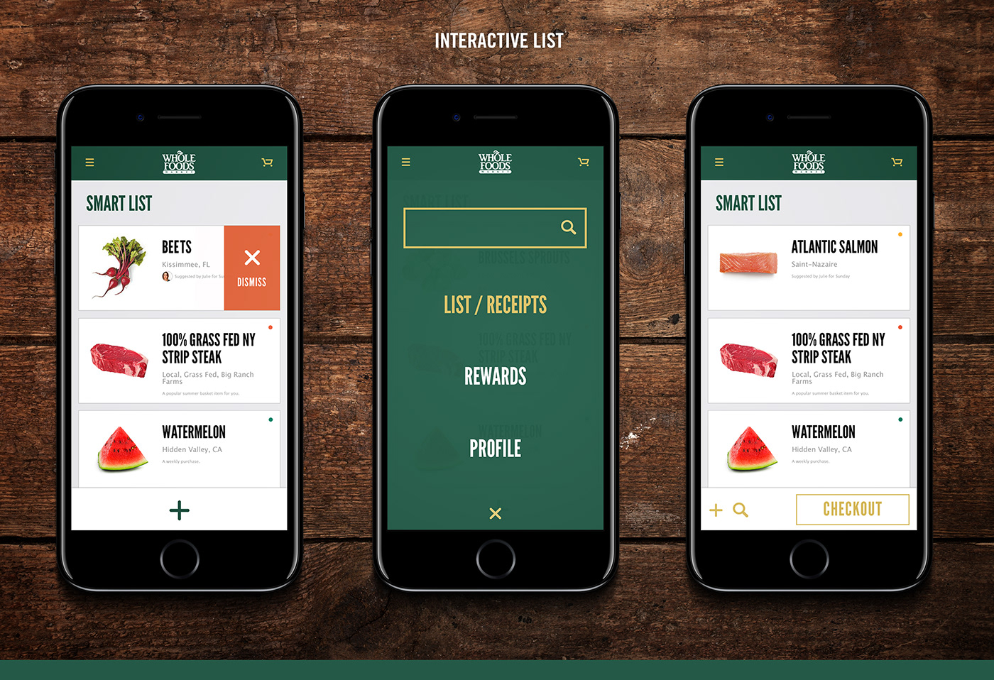 Grocery branding  app social Food  Whole foods Interface interactive graphic design 