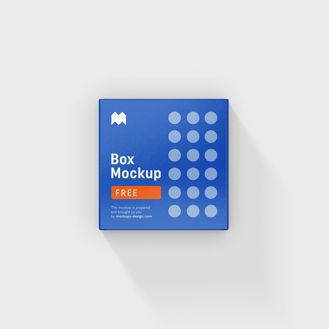 box download free Mockup psd square template