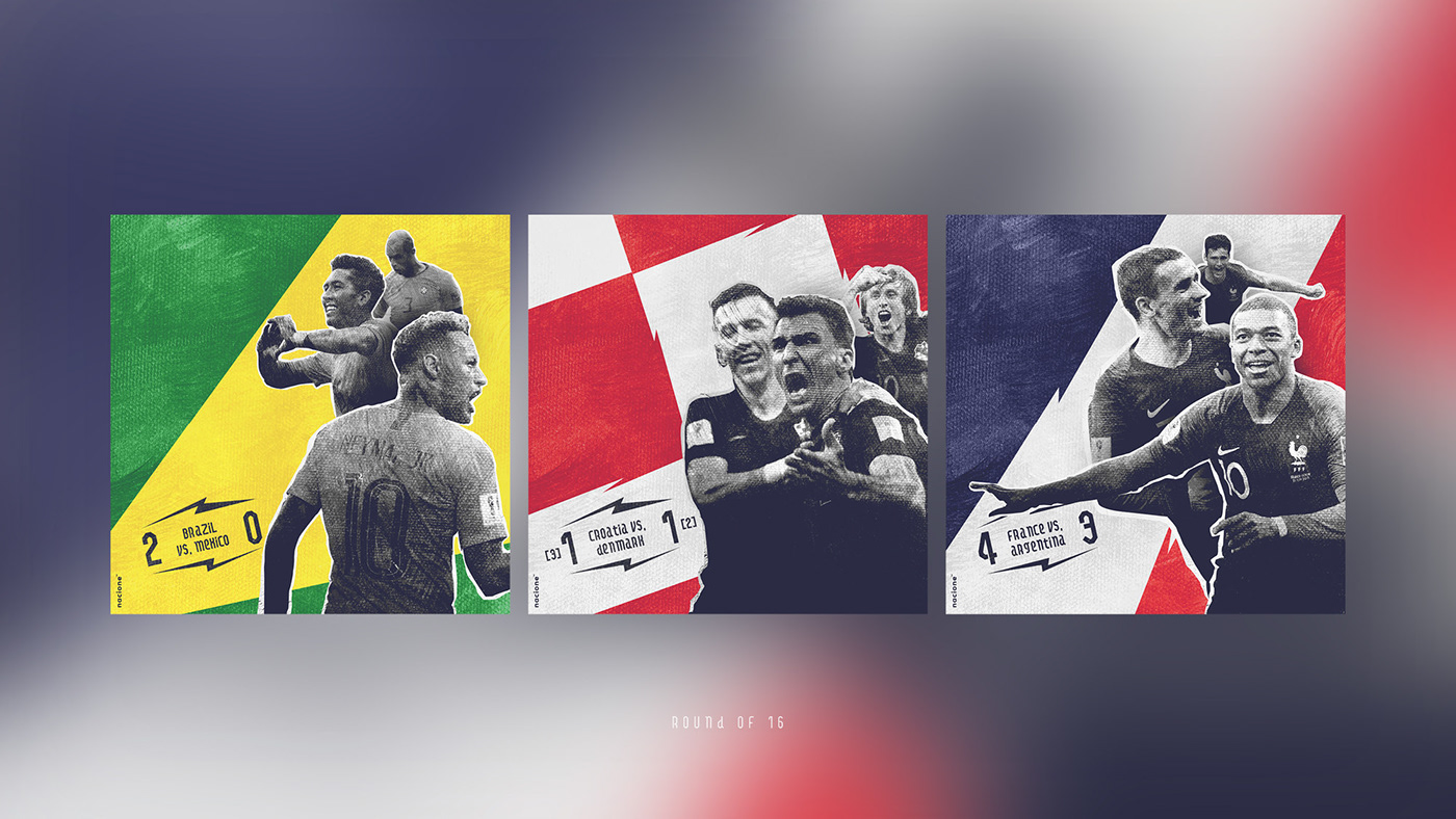 branding  soccer football ILLUSTRATION  cards typography   font colors sports world cup
