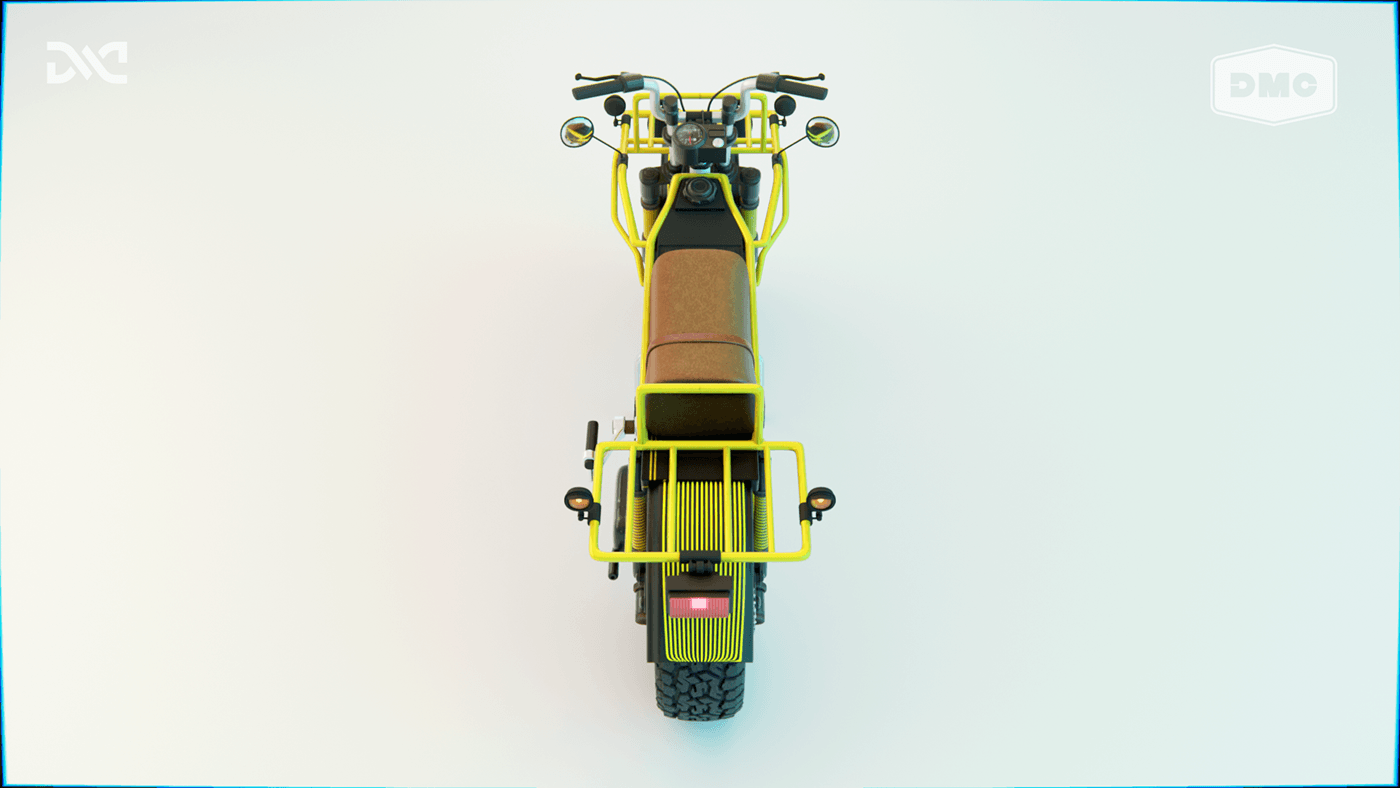 design logo 3D Render 3dart blender 3d modeling motorcycle Bike motorbike