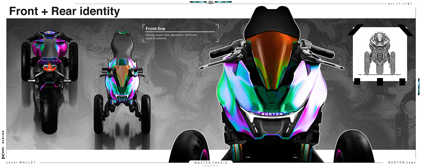 3 wheeler automotive   burton concept design Helmet motorcycle transportation Vehicle wip