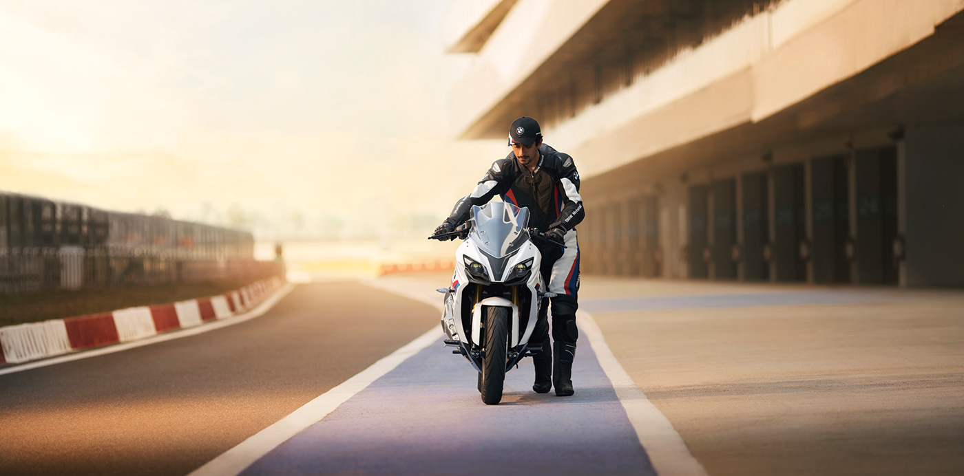 Bike BMW bmwmotorrad Photography  automotive   Advertising  motorcycle Racing campaign Creative Design
