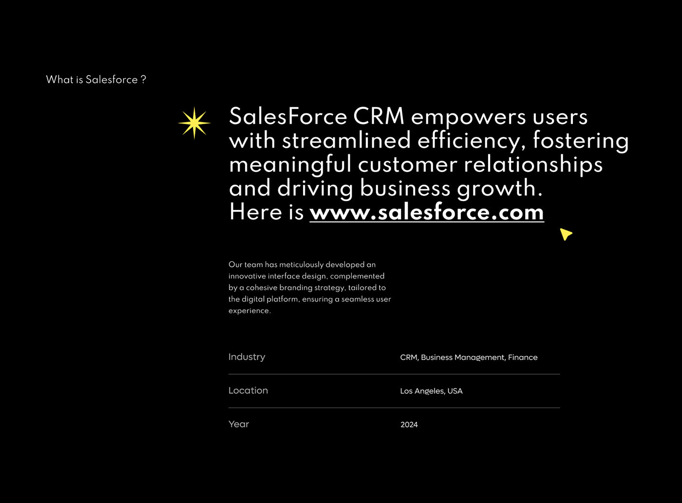 Salesforce CRM - SaaS & UX UI Design