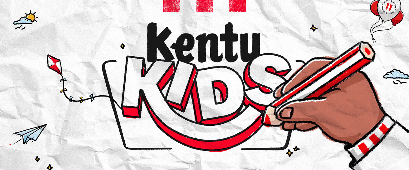 KFC Packaging Fast food kids ILLUSTRATION  peru diseño gráfico marca