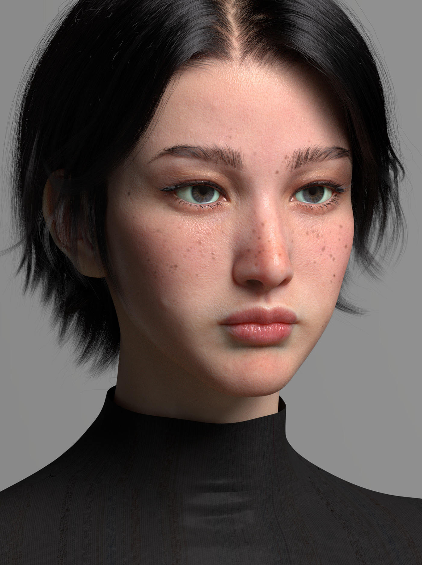 virtual human CGI 3D Maya Zbrush Character arnold Xgen photoshop