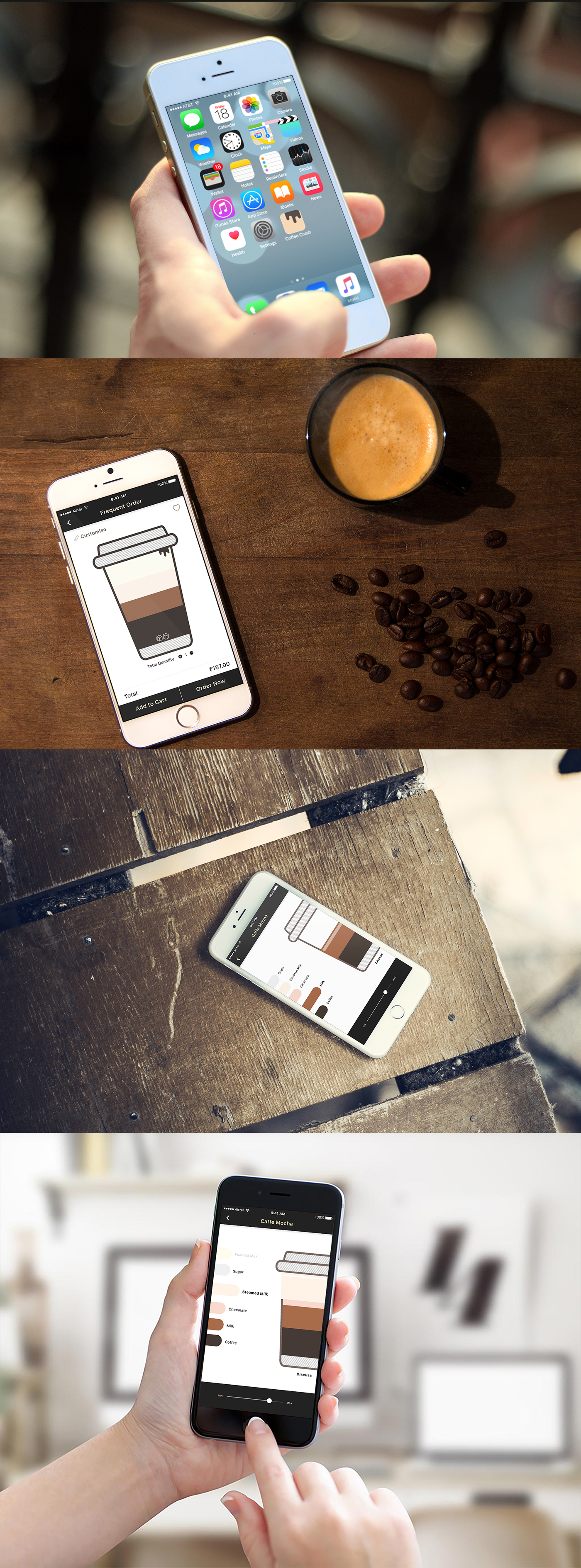 COFFEE CRUSH (The App) on Behance
