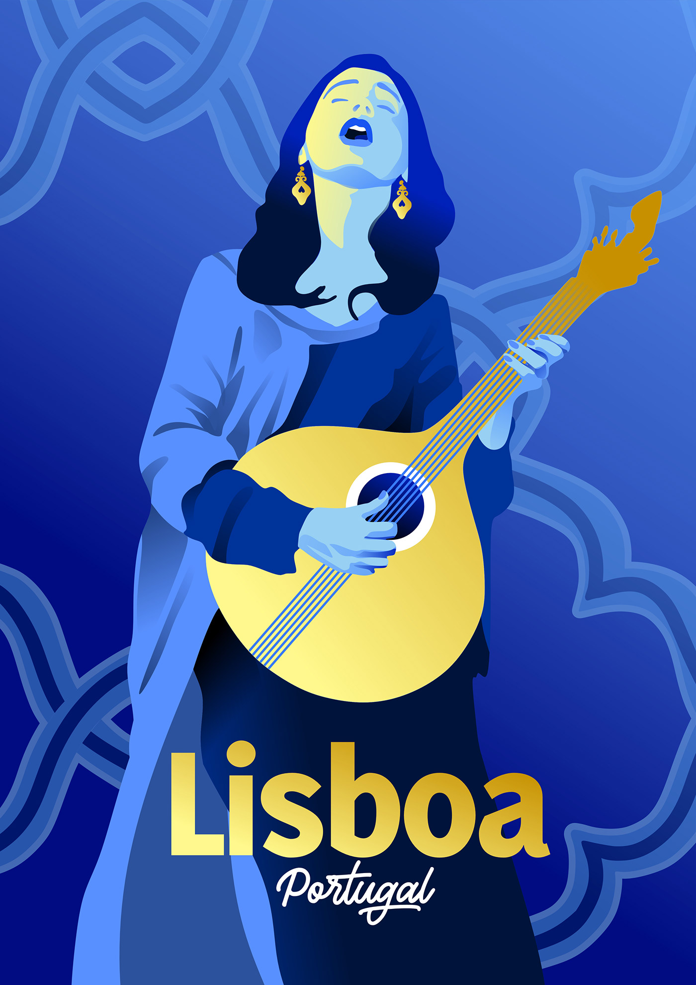 lisboa Lisbon fado Portugal fadista Singer music Cover Art AZUL blue