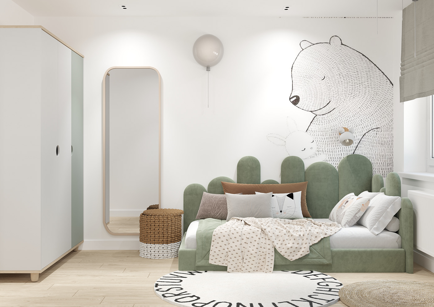 design interior дизайн интерьера интерьер визуализация 3ds max Render corona living room bedroom children room