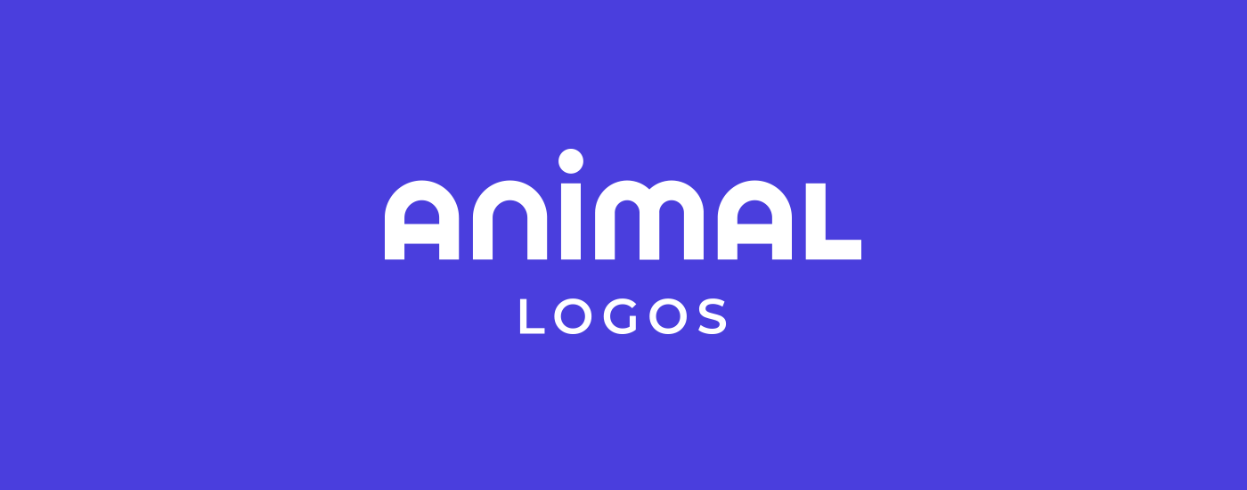 animal logos brand identity dragon lion Dinosaur koala Rhino negative space cute & fun