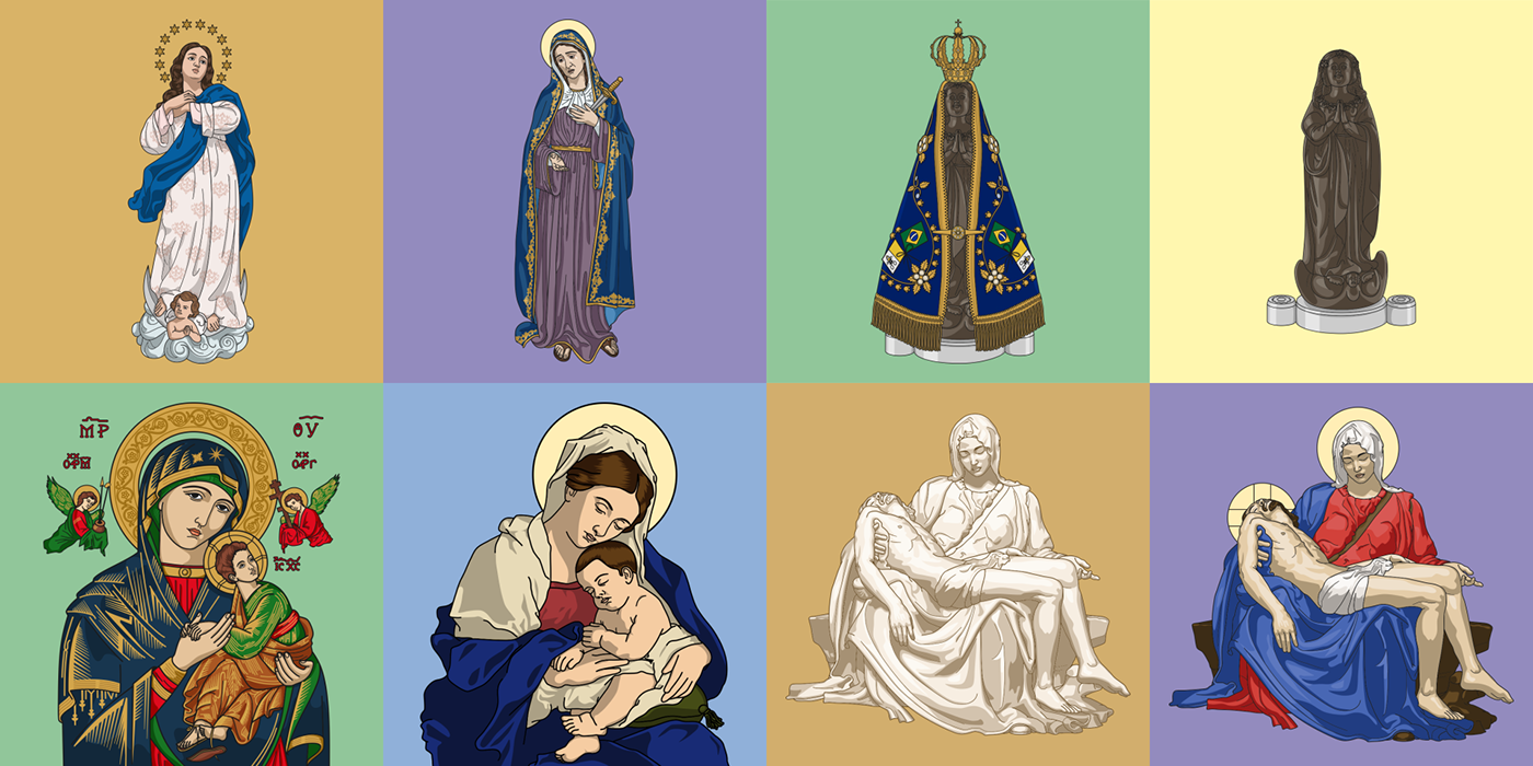 Catholic catholic church católico digital illustration download ILLUSTRATION  Ilustração vector vector art Vector Illustration