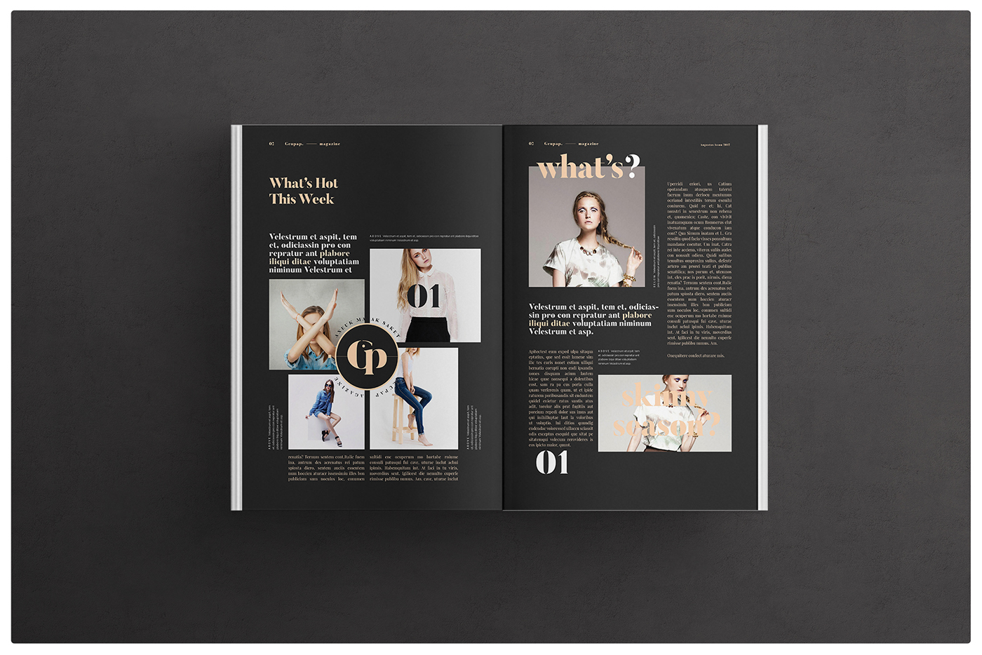 Lookbook template brochure folio modern magazine  photography fashion fashion portfolio magazine template design uniq