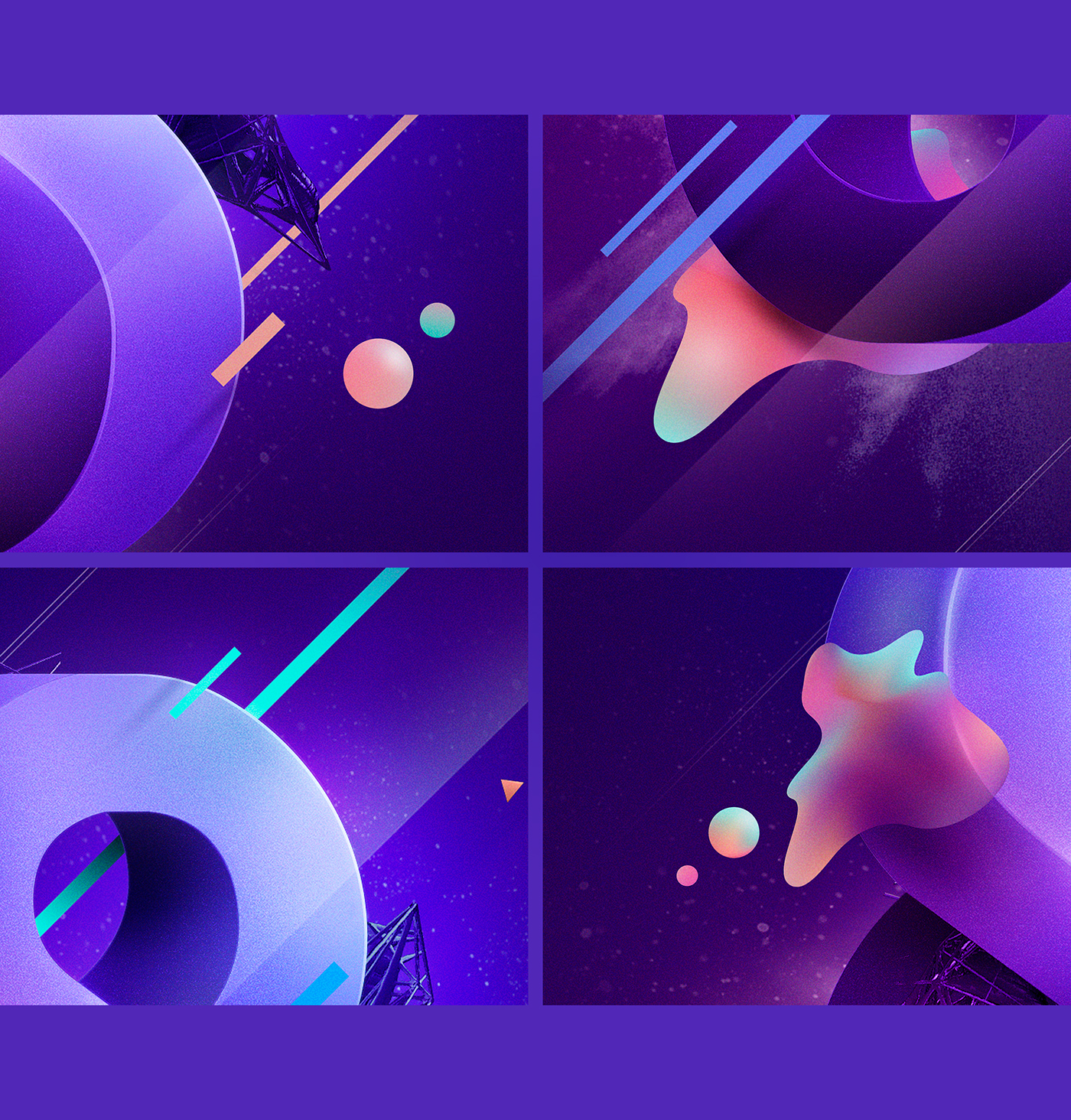 graphic design poster cosmos infinite type motion vector filipesj