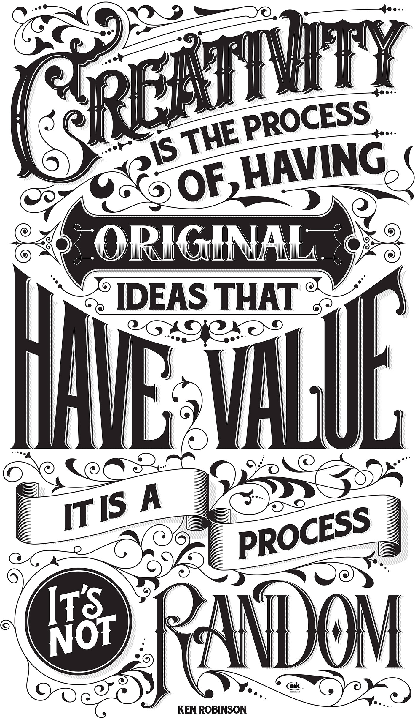 Creativity qoute by Ken Robinson on Behance