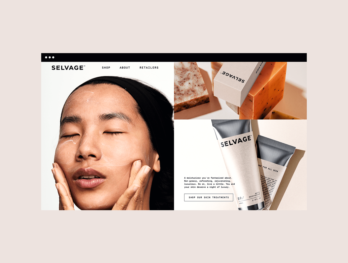branding  identity luxury Packaging product sansserif skincare typography   ux/ui Web