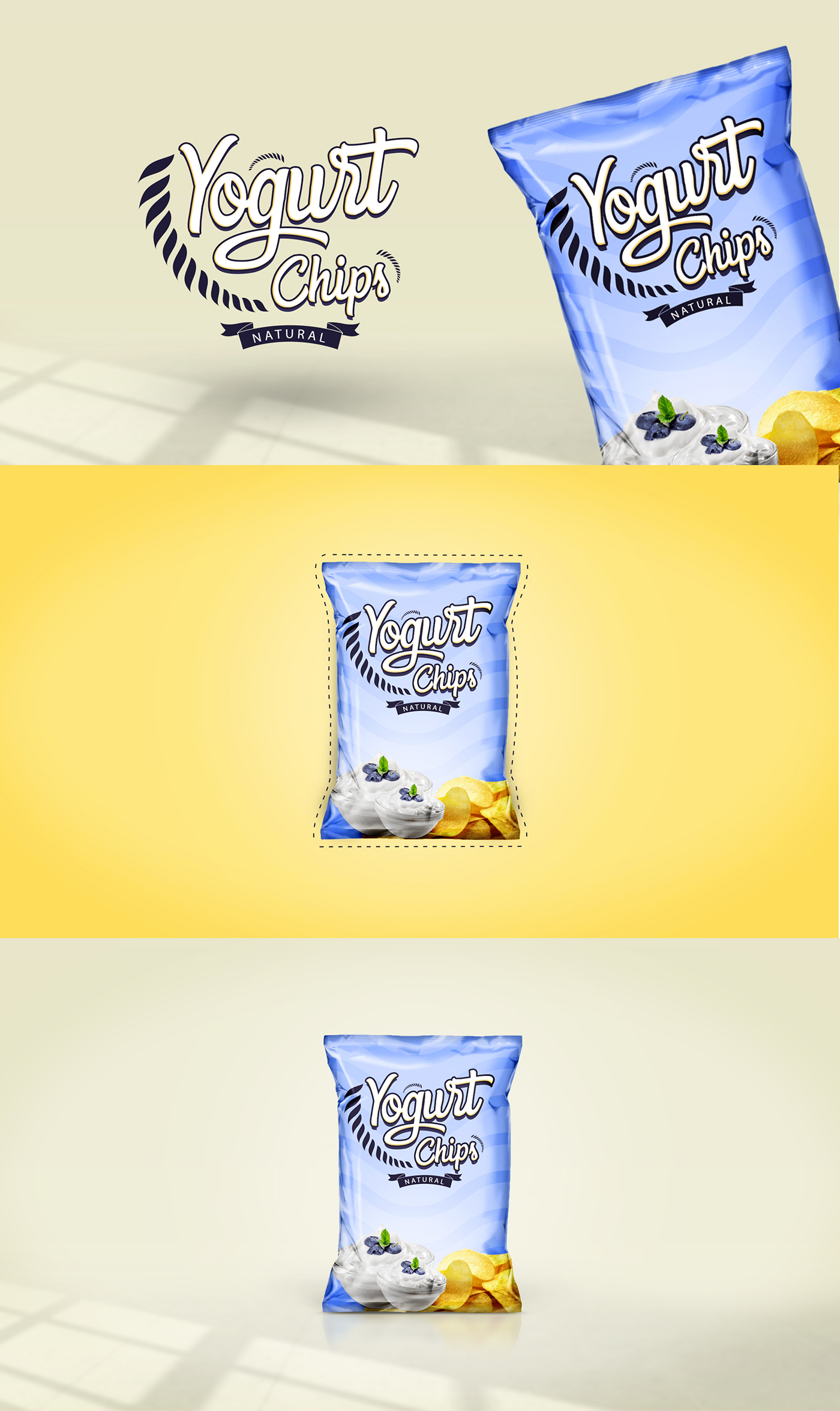 yogurt chips Packaging project Packaging