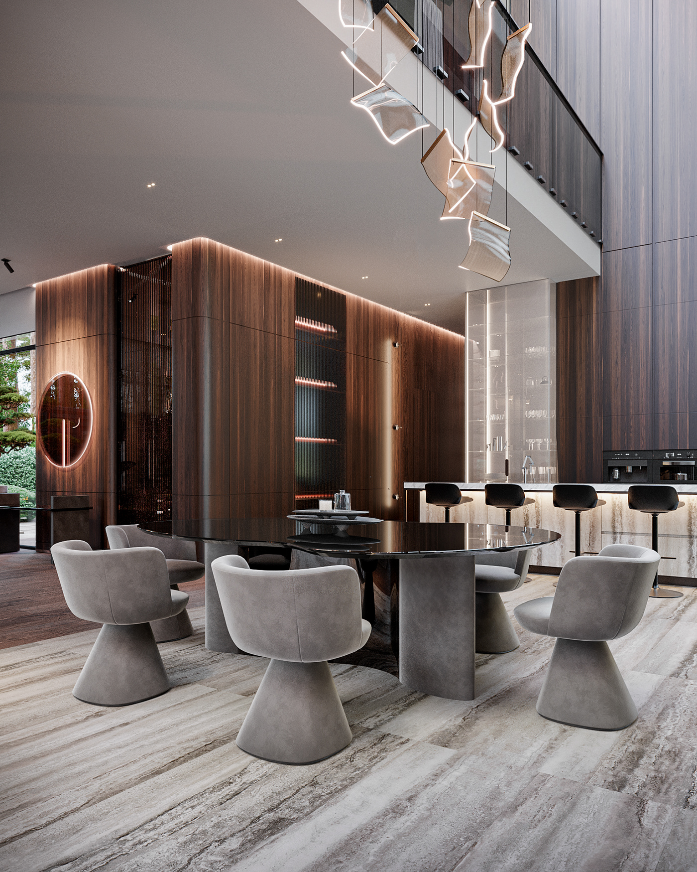 architecture bonsai contemporary design design designer house Interior luxury marketing   Render