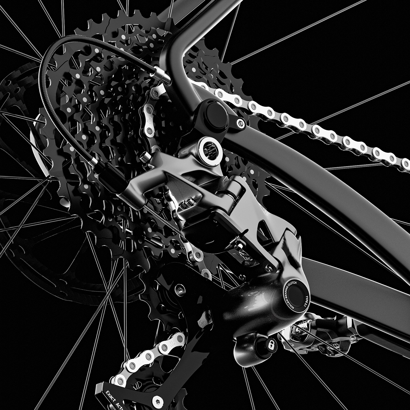 Bike CGI Render 3D btwin Bicycle Cycling blender 3d modeling visualization
