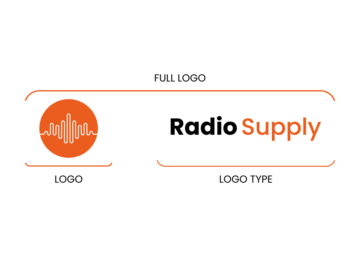 logo brand identity monogram Logo Design identity Radio typography   Logomarca studio Logotype