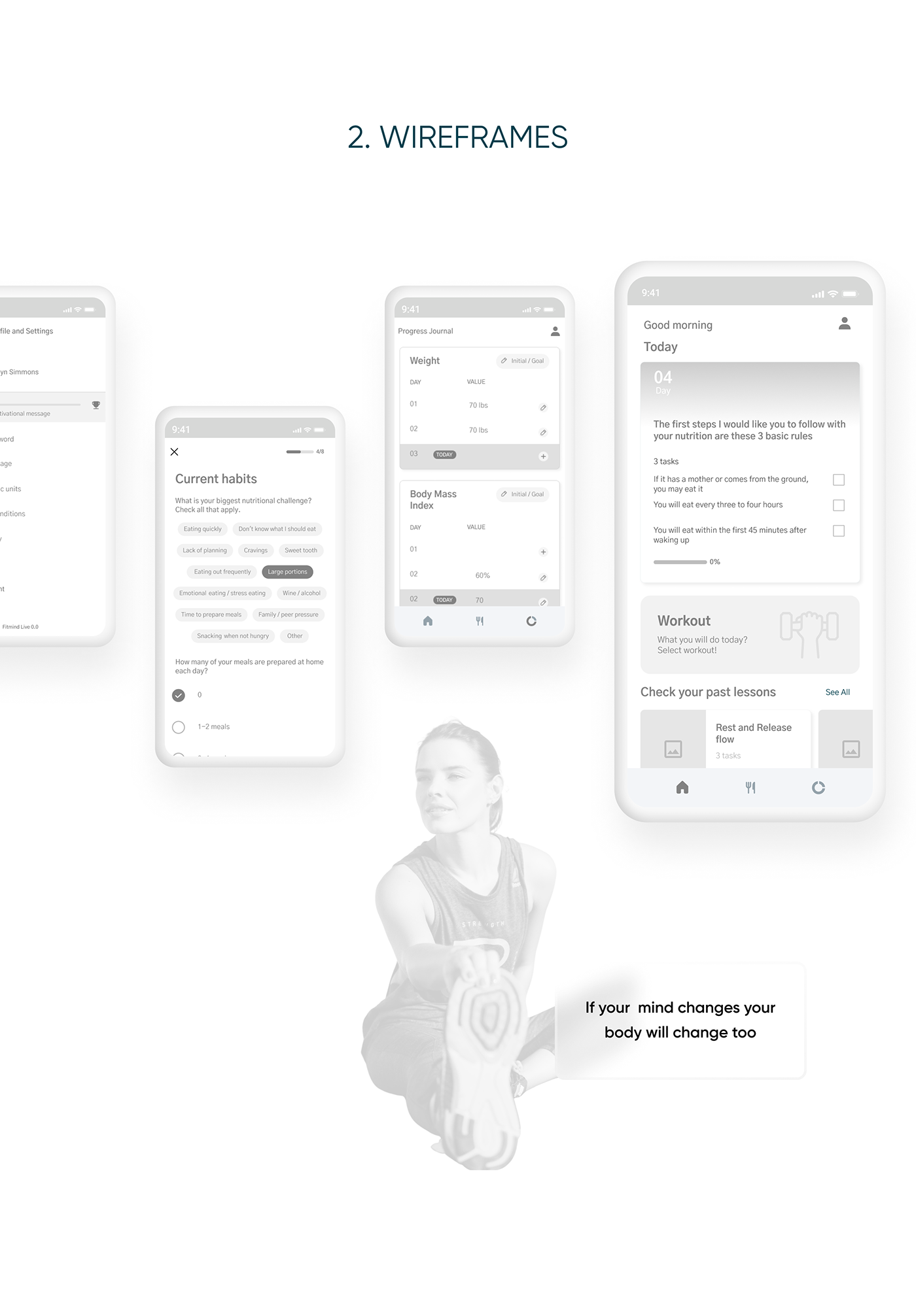 android app design FIT fitness app mobile user testing ux/ui