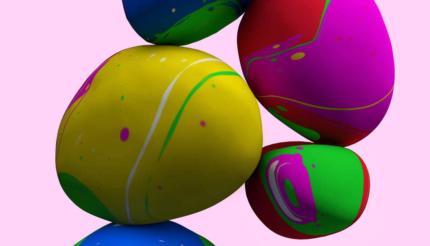 balance colorful creative ILLUSTRATION  inertia interactive motion stones texture