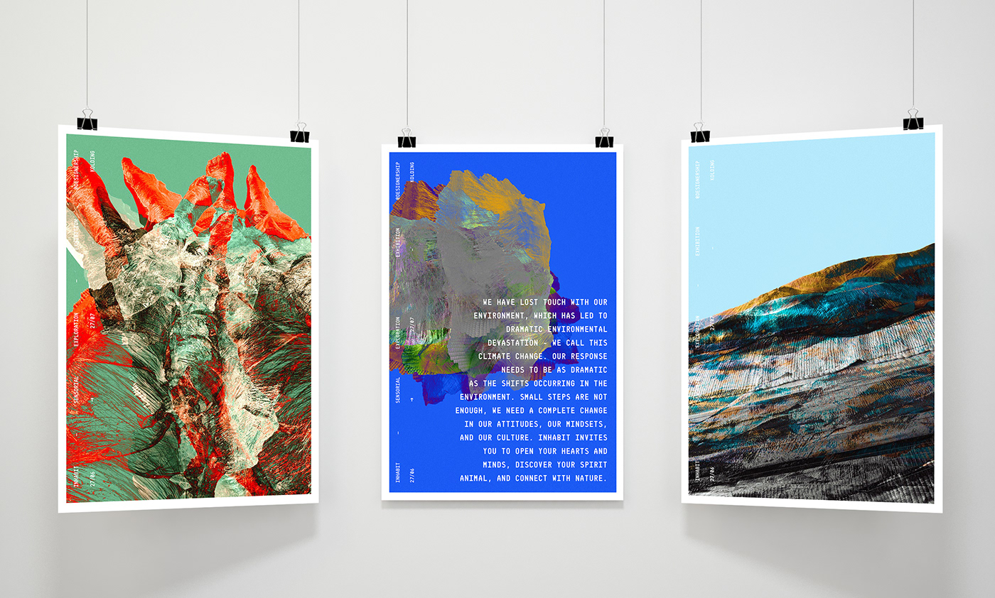 ILLUSTRATION  art direction  speculative abstract digital design Exhibition  poster exploration