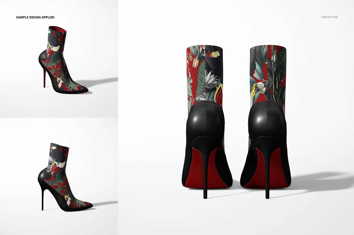 creatsy Fashion  feminine heels high mock-up Mockup mockups shoes template