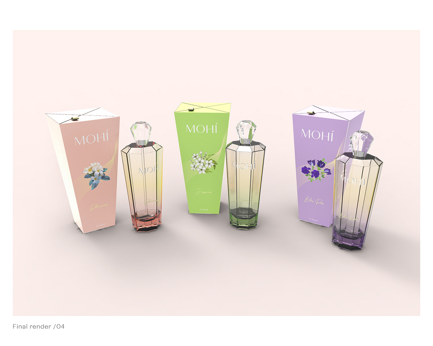 graphic design  Luxury perfume packaging branding  floral inspiration  WomenPerfume