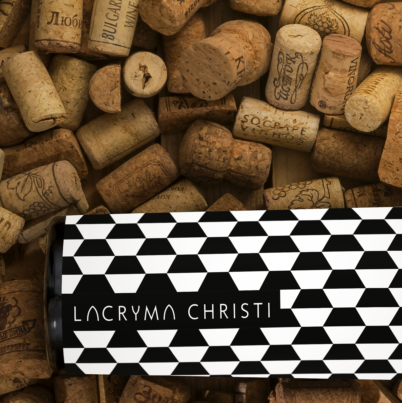 Packaging wine pattern graphic design