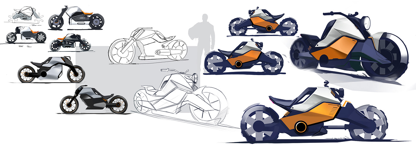 motorcycle sketches simkom bikedesign pro Renders sketches motorcycles Kiska