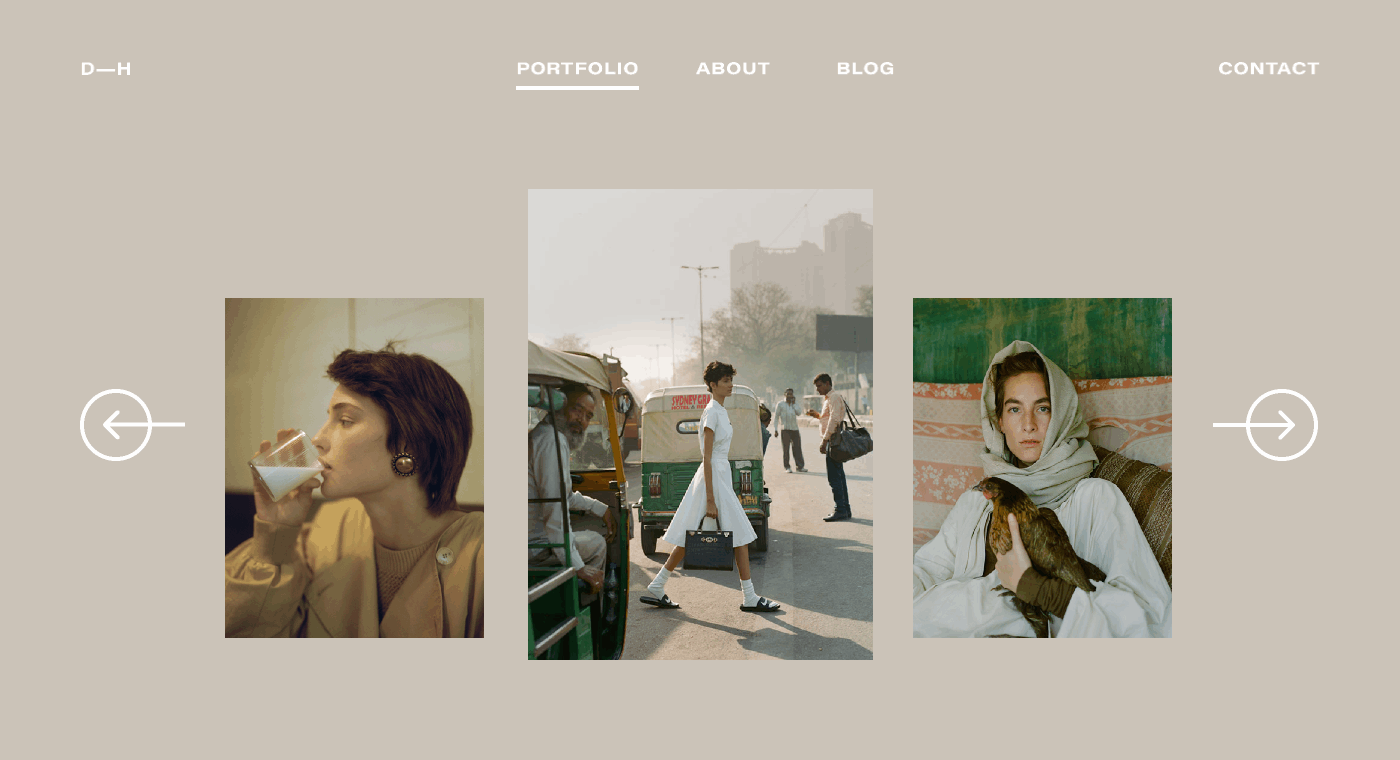 animation  Fashion  Interface minimal photographer portfolio UI ux Webdesign Website