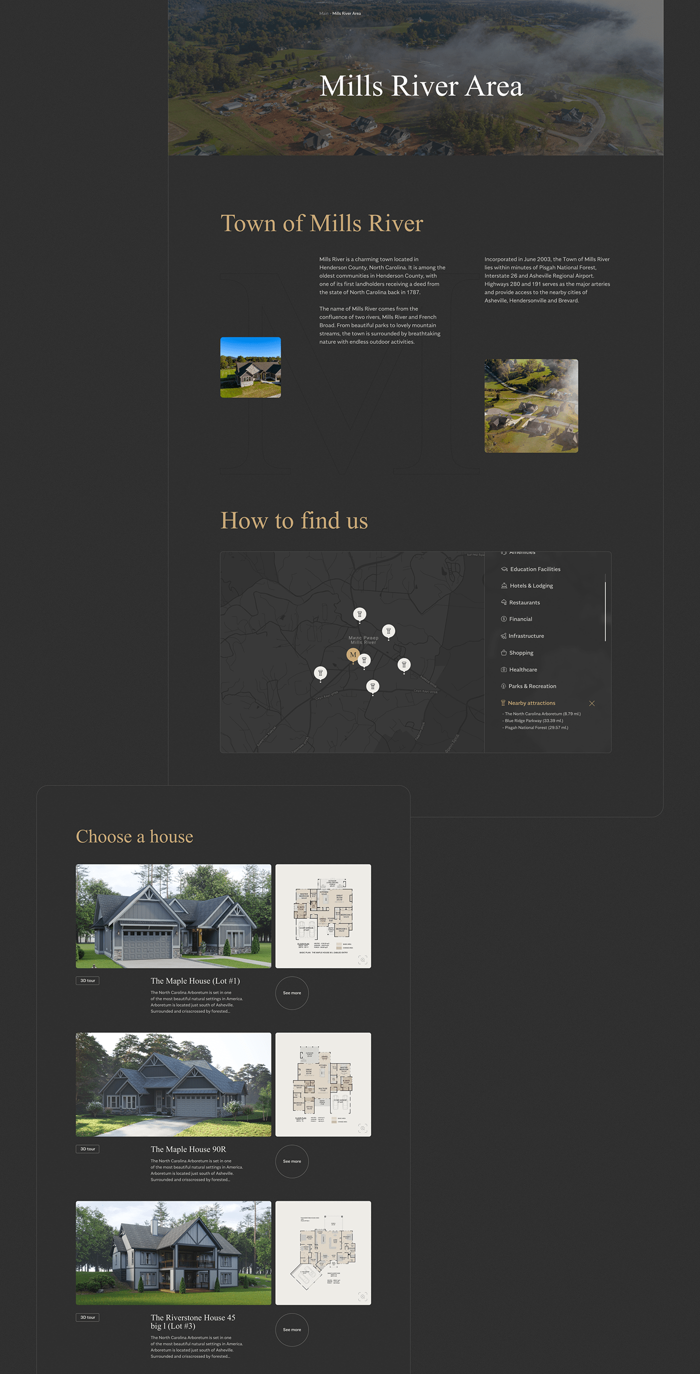 agency creative dark design Interface minimalist realestate ux/ui Website trend
