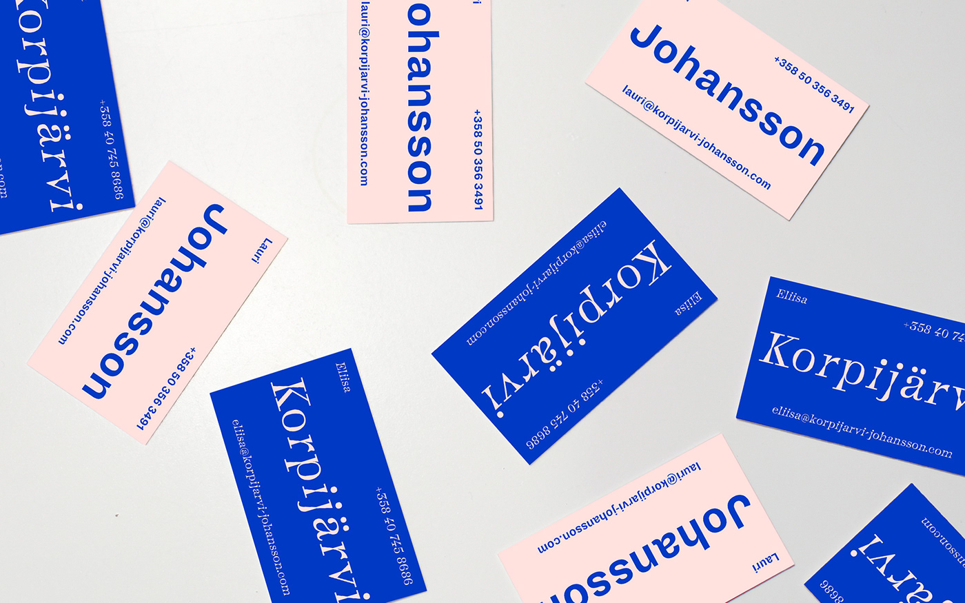 Business card design idea #428: Korpijärvi & Johansson