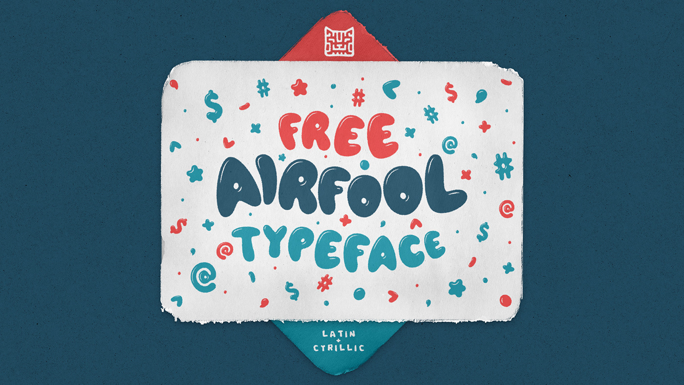 cartoon Cyrillic free Typeface font kids free typeface freebie Display kid