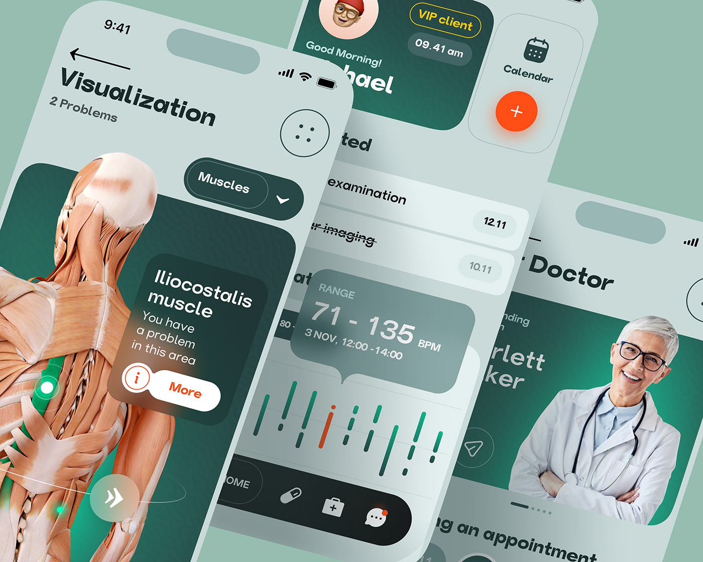 dashboard ui ui kit Hospital Mobile App doctor app crypto app web3 Mental Health App Clinic Mobile App psy app psyhology mobile app