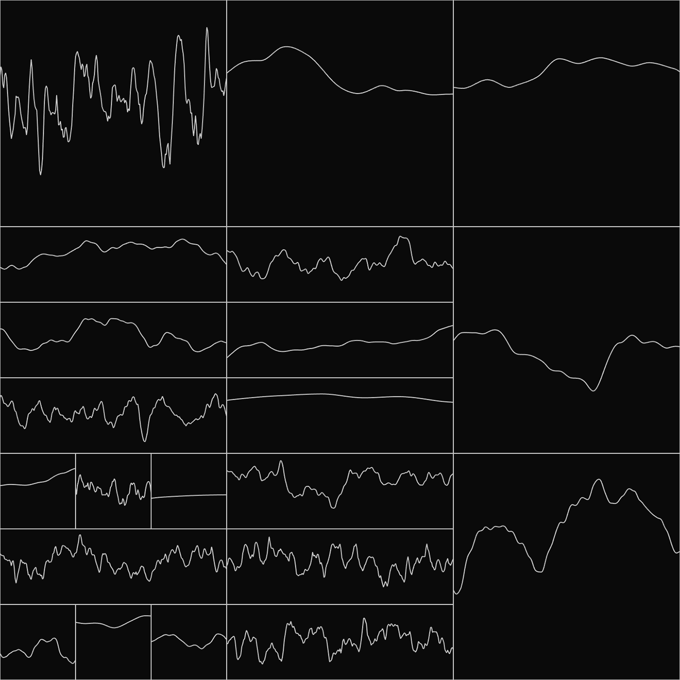 processing Data dataviz wave Form grid waveform noise black White