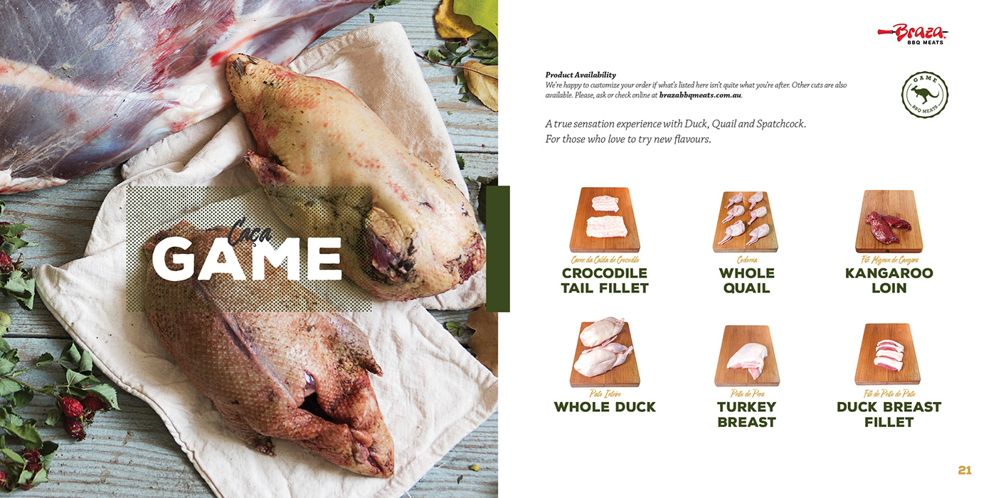 barbecue folder brochure institucional design restaurant inspiration